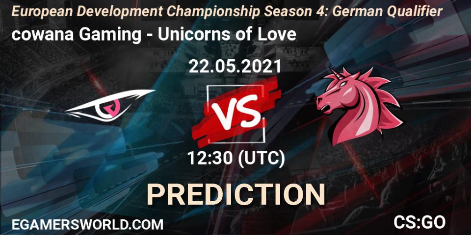 Prognoza cowana Gaming - Unicorns of Love. 22.05.2021 at 12:30, Counter-Strike (CS2), European Development Championship Season 4: German Qualifier