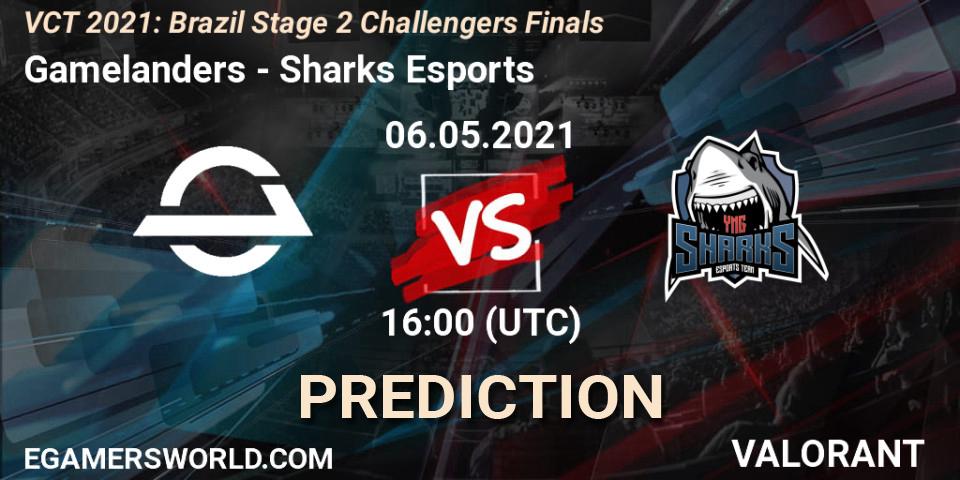 Prognoza Gamelanders - Sharks Esports. 06.05.2021 at 16:00, VALORANT, VCT 2021: Brazil Stage 2 Challengers Finals