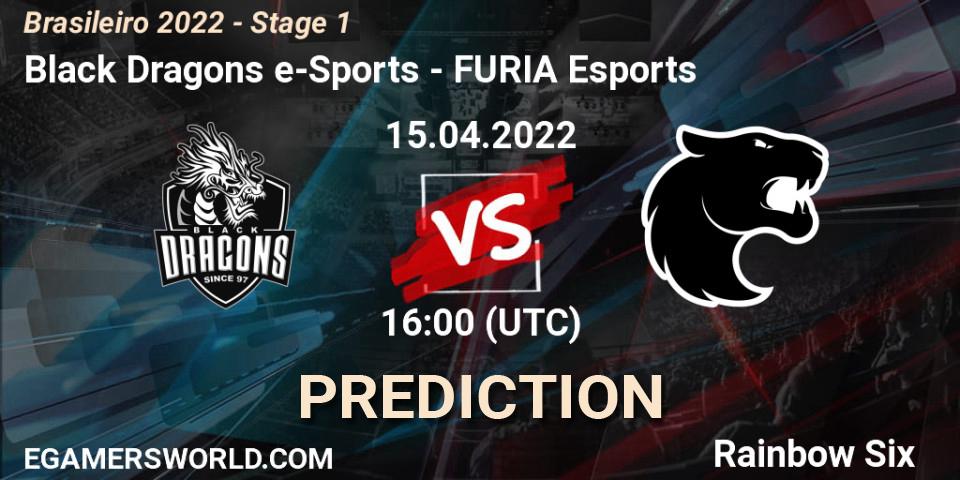 Prognoza Black Dragons e-Sports - FURIA Esports. 15.04.2022 at 16:00, Rainbow Six, Brasileirão 2022 - Stage 1