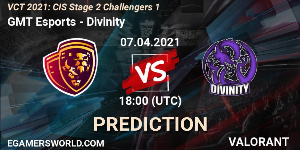 Prognoza GMT Esports - Divinity. 07.04.21, VALORANT, VCT 2021: CIS Stage 2 Challengers 1