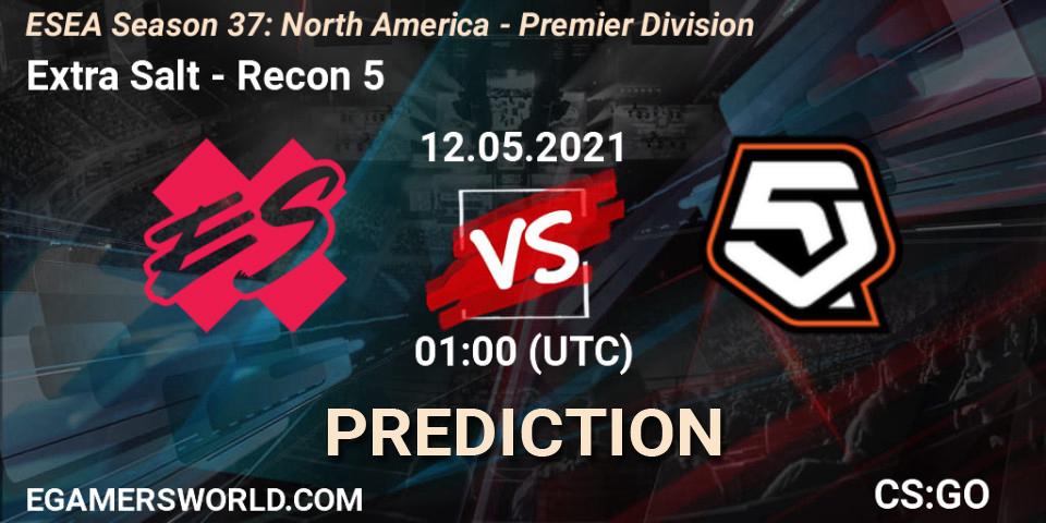 Prognoza Extra Salt - Recon 5. 12.05.2021 at 01:00, Counter-Strike (CS2), ESEA Season 37: North America - Premier Division