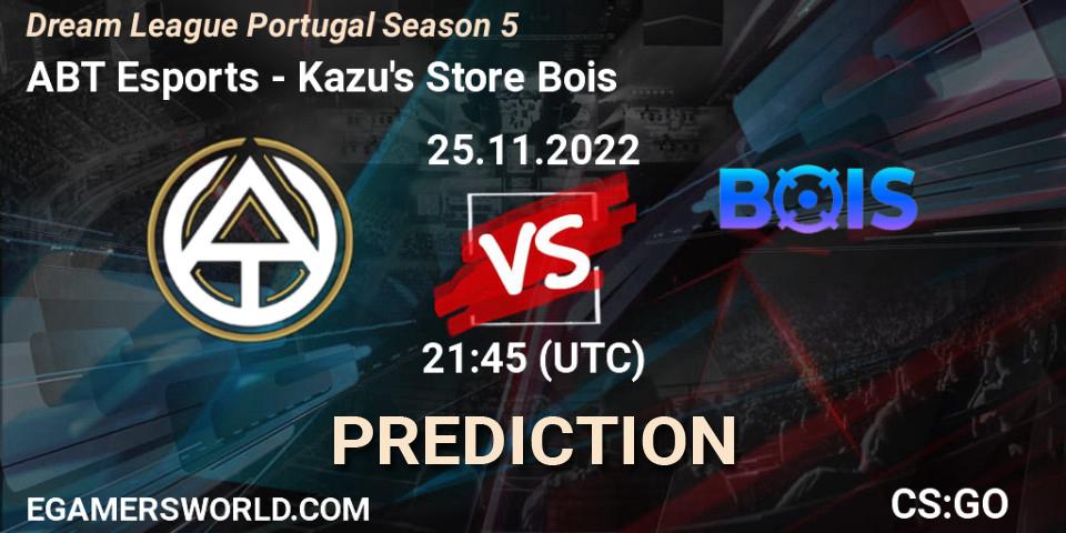 Prognoza ABT Esports - Kazu's Store Bois. 25.11.22, CS2 (CS:GO), Dream League Portugal Season 5
