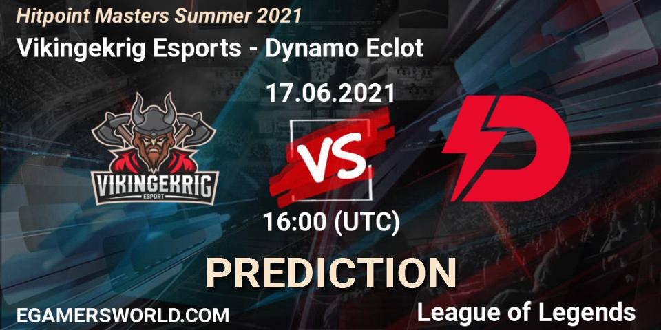 Prognoza Vikingekrig Esports - Dynamo Eclot. 17.06.2021 at 16:30, LoL, Hitpoint Masters Summer 2021