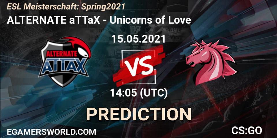 Prognoza ALTERNATE aTTaX - Unicorns of Love. 15.05.2021 at 13:35, Counter-Strike (CS2), ESL Meisterschaft: Spring 2021
