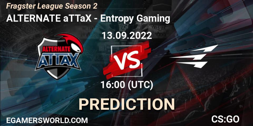 Prognoza ALTERNATE aTTaX - Entropy Gaming. 13.09.22, CS2 (CS:GO), Fragster League Season 2