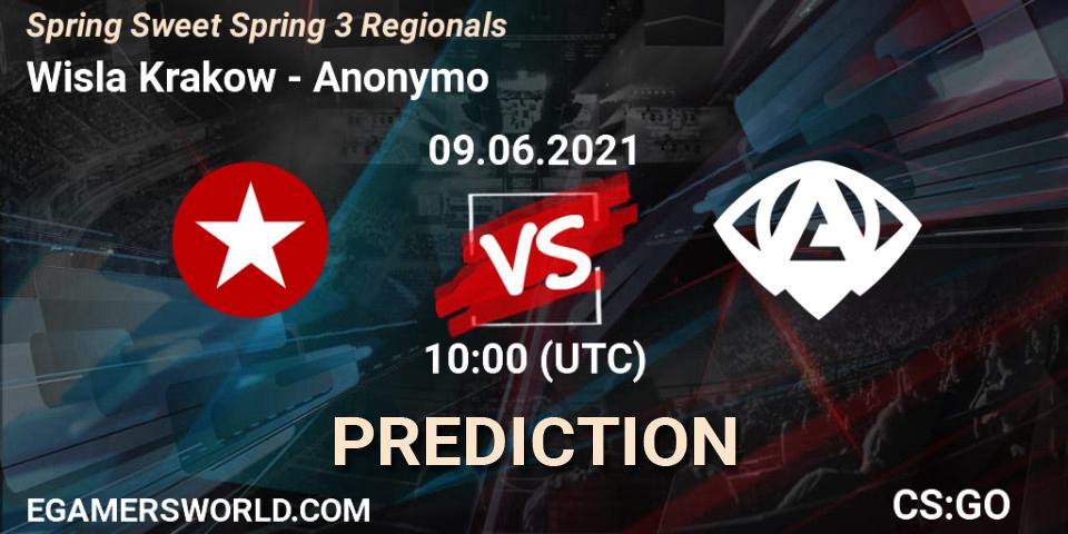 Prognoza Wisla Krakow - Anonymo. 09.06.2021 at 10:00, Counter-Strike (CS2), Spring Sweet Spring 3 Regionals