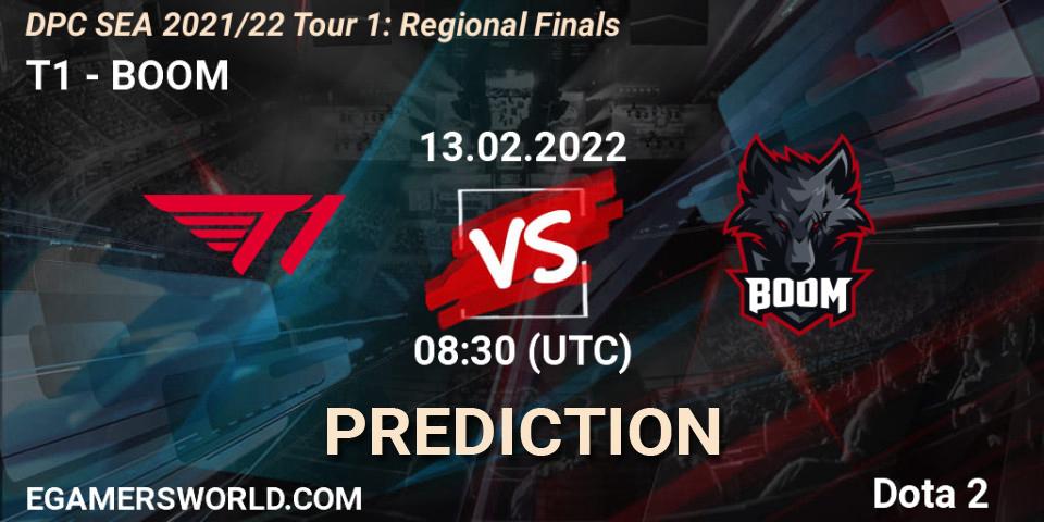 Prognoza T1 - BOOM. 13.02.2022 at 08:47, Dota 2, DPC SEA 2021/22 Tour 1: Regional Finals