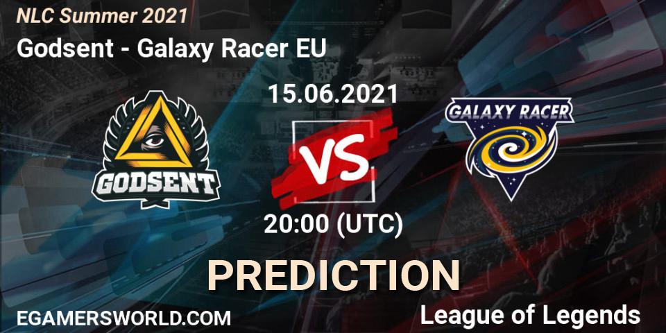 Prognoza Godsent - Galaxy Racer EU. 15.06.2021 at 20:00, LoL, NLC Summer 2021