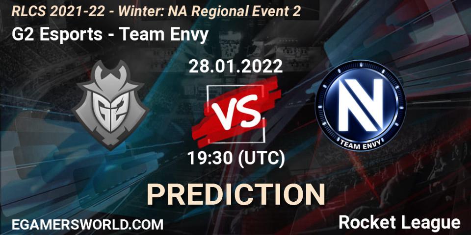 Prognoza G2 Esports - Team Envy. 28.01.2022 at 19:30, Rocket League, RLCS 2021-22 - Winter: NA Regional Event 2