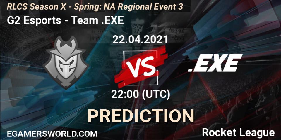 Prognoza G2 Esports - Team.EXE. 22.04.2021 at 22:00, Rocket League, RLCS Season X - Spring: NA Regional Event 3