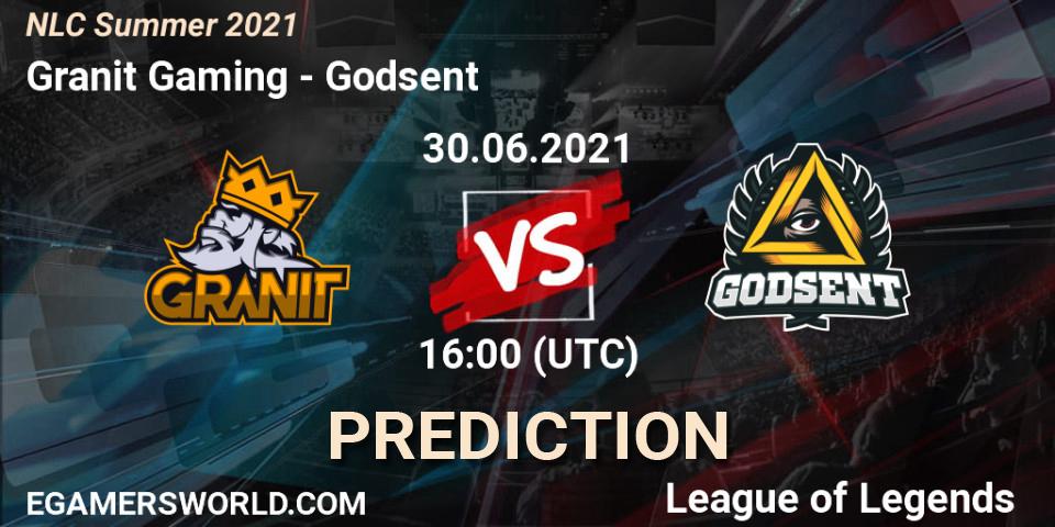 Prognoza Granit Gaming - Godsent. 30.06.2021 at 16:00, LoL, NLC Summer 2021