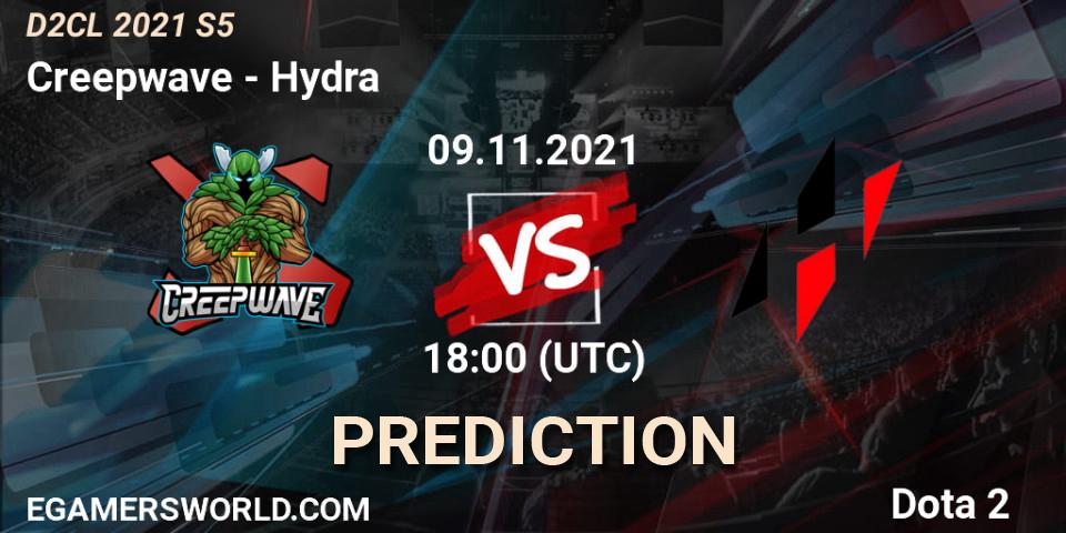 Prognoza Creepwave - Hydra. 09.11.2021 at 18:01, Dota 2, Dota 2 Champions League 2021 Season 5