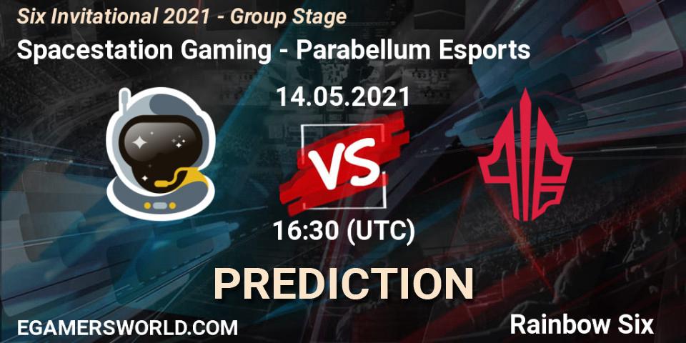 Prognoza Spacestation Gaming - Parabellum Esports. 14.05.2021 at 17:30, Rainbow Six, Six Invitational 2021 - Group Stage