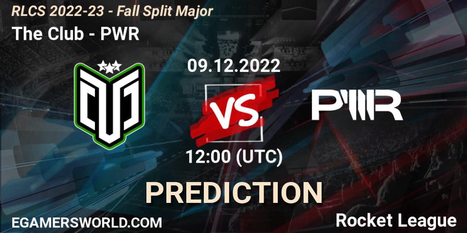 Prognoza The Club - PWR. 09.12.22, Rocket League, RLCS 2022-23 - Fall Split Major