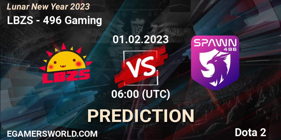 Prognoza LBZS - 496 Gaming. 31.01.23, Dota 2, Lunar New Year 2023