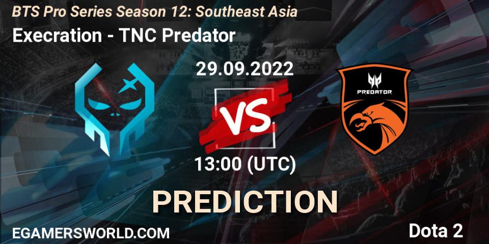 Prognoza Execration - TNC Predator. 29.09.2022 at 13:18, Dota 2, BTS Pro Series Season 12: Southeast Asia