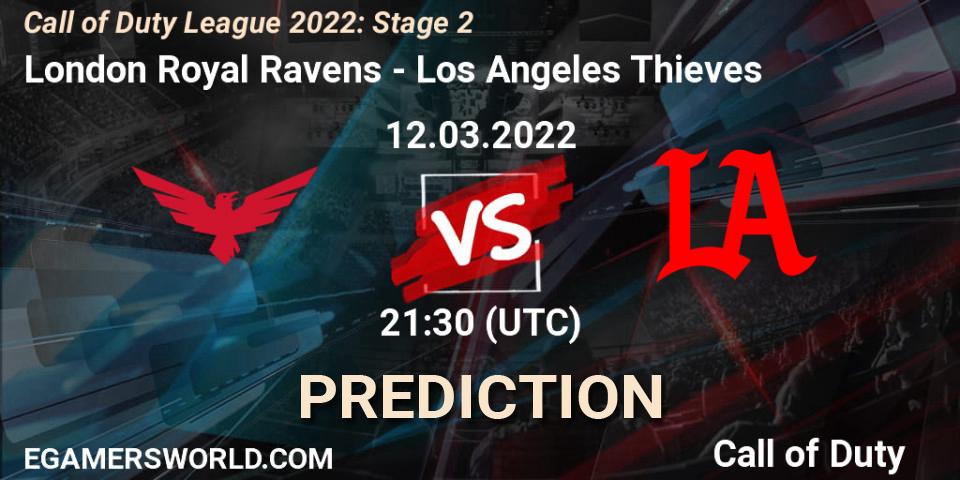Prognoza London Royal Ravens - Los Angeles Thieves. 12.03.2022 at 21:30, Call of Duty, Call of Duty League 2022: Stage 2