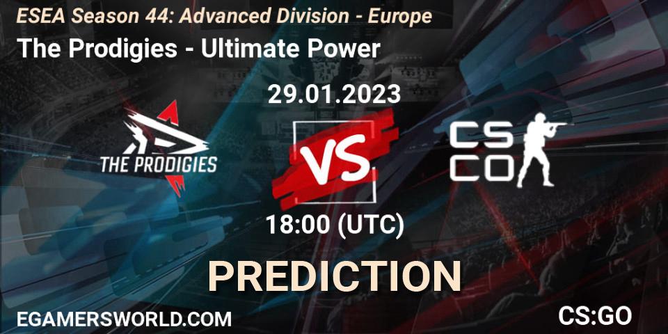 Prognoza The Prodigies - Ultimate Power. 03.02.23, CS2 (CS:GO), ESEA Season 44: Advanced Division - Europe