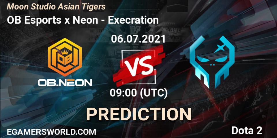 Prognoza OB Esports x Neon - Execration. 06.07.2021 at 09:44, Dota 2, Moon Studio Asian Tigers