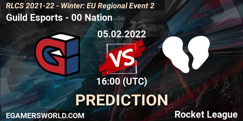 Prognoza Guild Esports - 00 Nation. 05.02.2022 at 16:00, Rocket League, RLCS 2021-22 - Winter: EU Regional Event 2