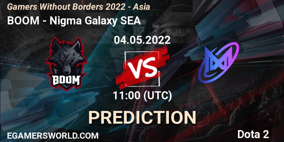 Prognoza BOOM - Nigma Galaxy SEA. 04.05.2022 at 11:01, Dota 2, Gamers Without Borders 2022 - Asia