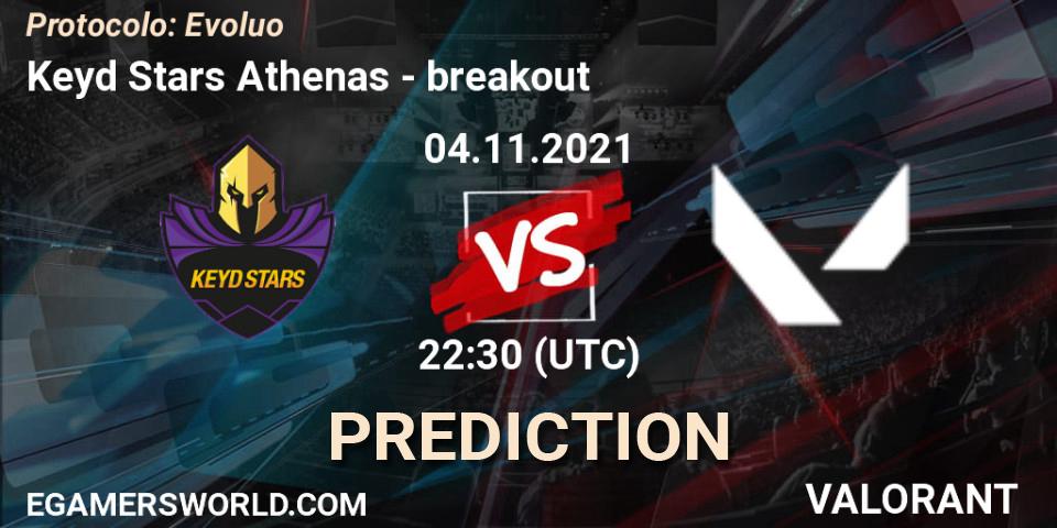Prognoza Keyd Stars Athenas - breakout. 04.11.2021 at 22:30, VALORANT, Protocolo: Evolução