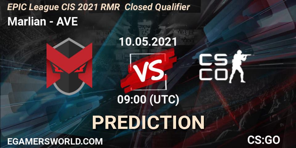 Prognoza Marlian - AVE. 10.05.2021 at 09:00, Counter-Strike (CS2), EPIC League CIS 2021 RMR Closed Qualifier