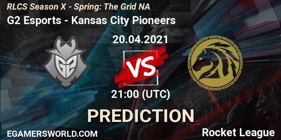 Prognoza G2 Esports - Kansas City Pioneers. 20.04.2021 at 21:00, Rocket League, RLCS Season X - Spring: The Grid NA