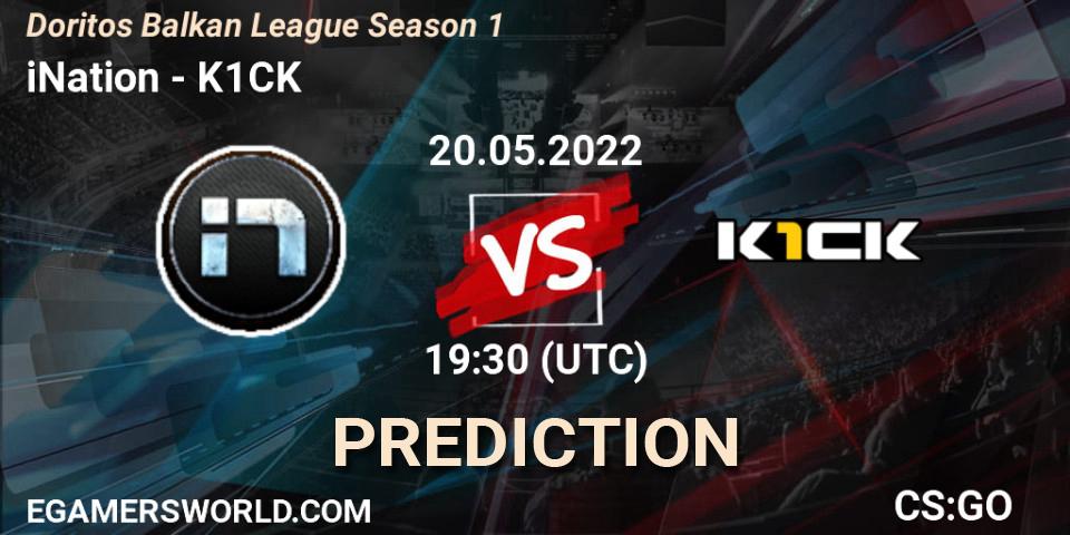 Prognoza iNation - k1ck. 20.05.22, CS2 (CS:GO), Doritos Balkan League Season 1