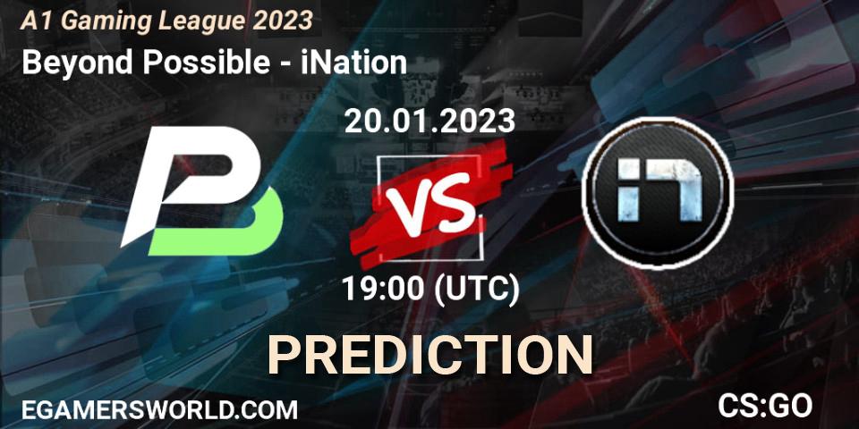 Prognoza Beyond Possible - iNation. 20.01.23, CS2 (CS:GO), A1 Gaming League 2023