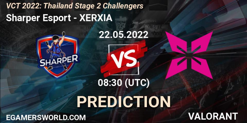 Prognoza Sharper Esport - XERXIA. 22.05.2022 at 08:30, VALORANT, VCT 2022: Thailand Stage 2 Challengers