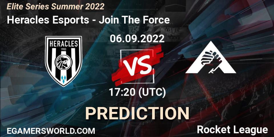 Prognoza Heracles Esports - Join The Force. 06.09.2022 at 17:20, Rocket League, Elite Series Summer 2022