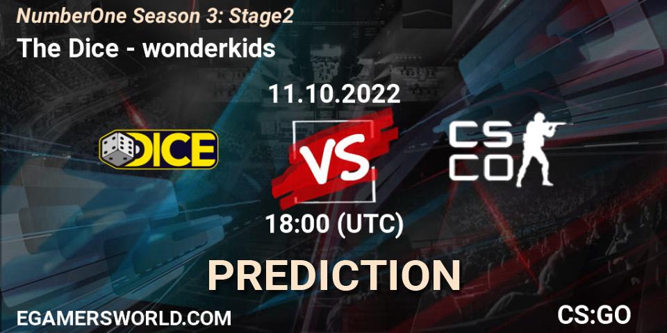 Prognoza The Dice - wonderkids. 11.10.2022 at 18:00, Counter-Strike (CS2), NumberOne Season 3: Stage 2