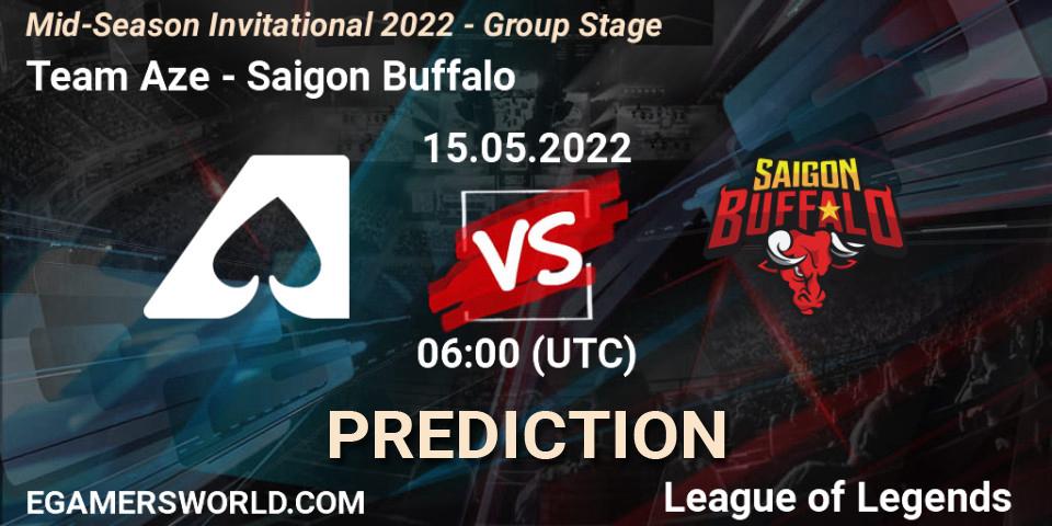 Prognoza Team Aze - Saigon Buffalo. 15.05.2022 at 06:00, LoL, Mid-Season Invitational 2022 - Group Stage