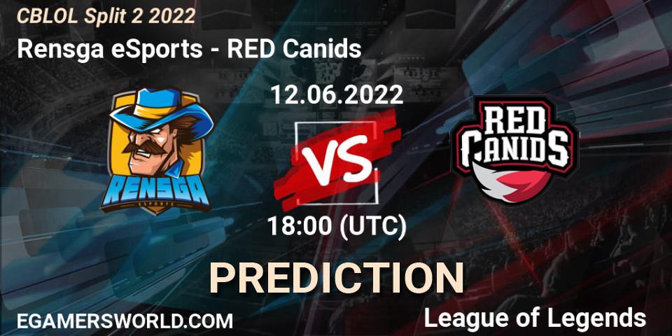Prognoza Rensga eSports - RED Canids. 12.06.22, LoL, CBLOL Split 2 2022