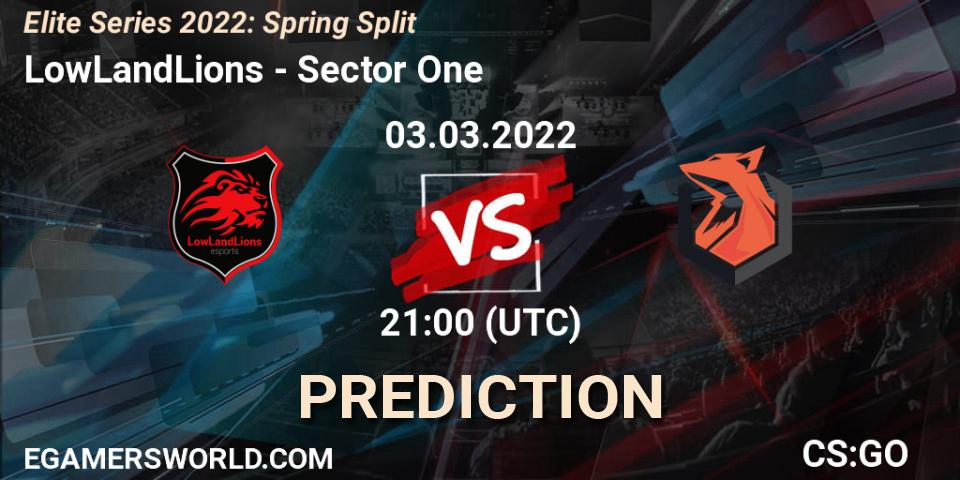 Prognoza LowLandLions - Sector One. 03.03.2022 at 21:00, Counter-Strike (CS2), Elite Series 2022: Spring Split