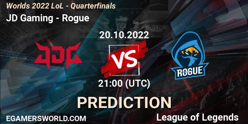 Prognoza JD Gaming - Rogue. 20.10.22, LoL, Worlds 2022 LoL - Quarterfinals