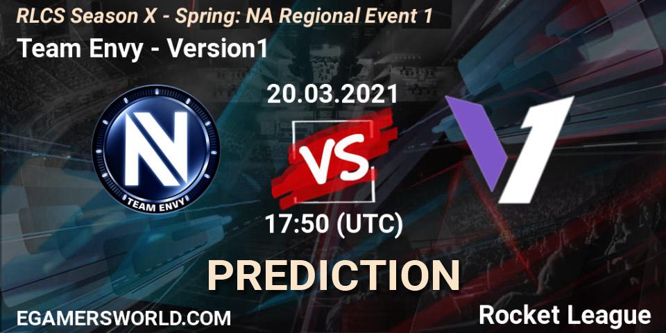 Prognoza Team Envy - Version1. 20.03.2021 at 17:35, Rocket League, RLCS Season X - Spring: NA Regional Event 1