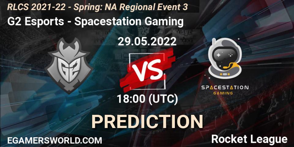 Prognoza G2 Esports - Spacestation Gaming. 29.05.2022 at 18:00, Rocket League, RLCS 2021-22 - Spring: NA Regional Event 3