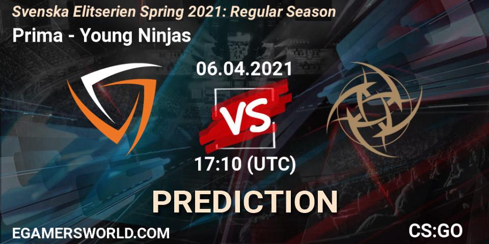 Prognoza Prima - Young Ninjas. 06.04.2021 at 17:10, Counter-Strike (CS2), Svenska Elitserien Spring 2021: Regular Season