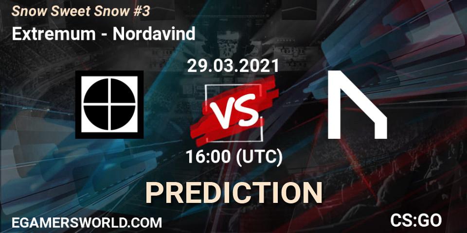 Prognoza Extremum - Nordavind. 29.03.2021 at 17:15, Counter-Strike (CS2), Snow Sweet Snow #3