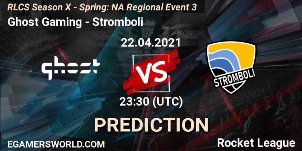 Prognoza Ghost Gaming - Stromboli. 22.04.2021 at 23:30, Rocket League, RLCS Season X - Spring: NA Regional Event 3