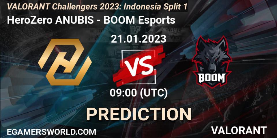 Prognoza HeroZero ANUBIS - BOOM Esports. 21.01.23, VALORANT, VALORANT Challengers 2023: Indonesia Split 1