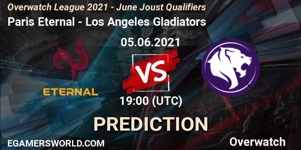 Prognoza Paris Eternal - Los Angeles Gladiators. 05.06.2021 at 19:00, Overwatch, Overwatch League 2021 - June Joust Qualifiers