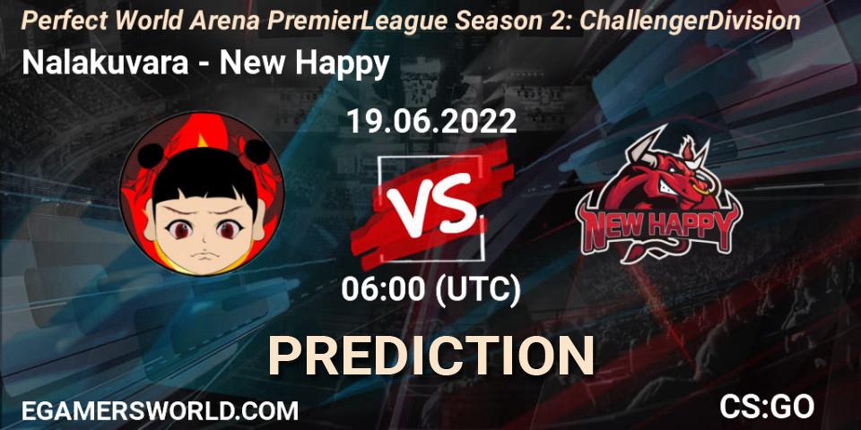 Prognoza Nalakuvara - New Happy. 19.06.2022 at 06:00, Counter-Strike (CS2), Perfect World Arena Premier League Season 2: Challenger Division