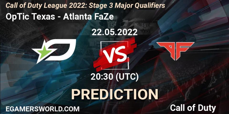Prognoza OpTic Texas - Atlanta FaZe. 22.05.22, Call of Duty, Call of Duty League 2022: Stage 3