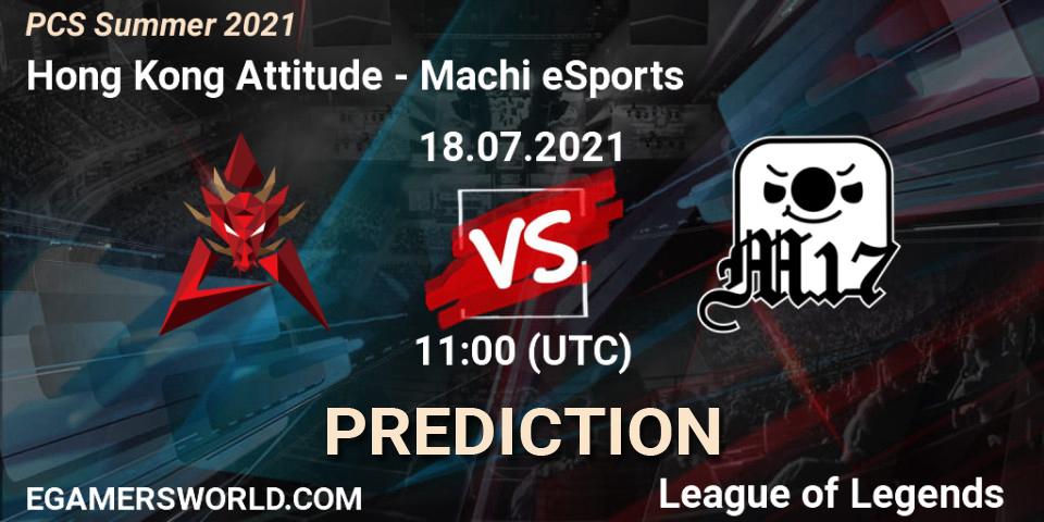 Prognoza Hong Kong Attitude - Machi eSports. 18.07.2021 at 11:00, LoL, PCS Summer 2021