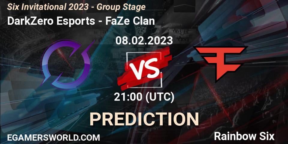 Prognoza DarkZero Esports - FaZe Clan. 08.02.2023 at 21:00, Rainbow Six, Six Invitational 2023 - Group Stage