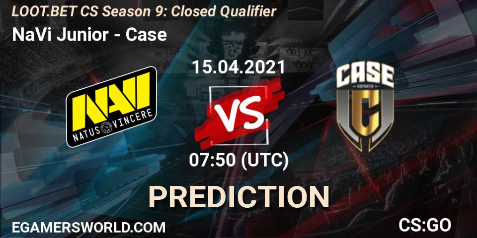 Prognoza NaVi Junior - Case. 15.04.2021 at 07:50, Counter-Strike (CS2), LOOT.BET CS Season 9: Closed Qualifier