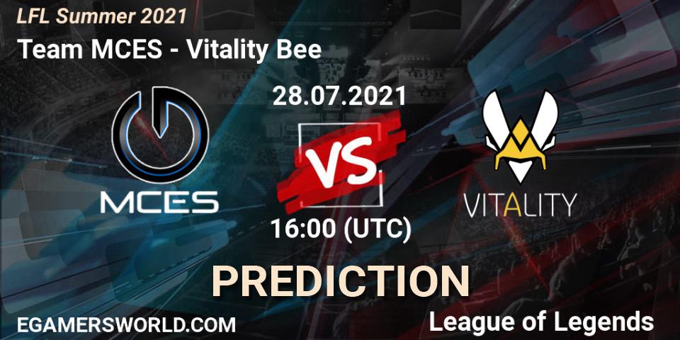 Prognoza Team MCES - Vitality Bee. 28.07.21, LoL, LFL Summer 2021